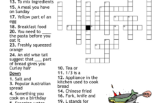 English Breakfast Crossword – Wordmint in Old English Christmas Meat Crossword