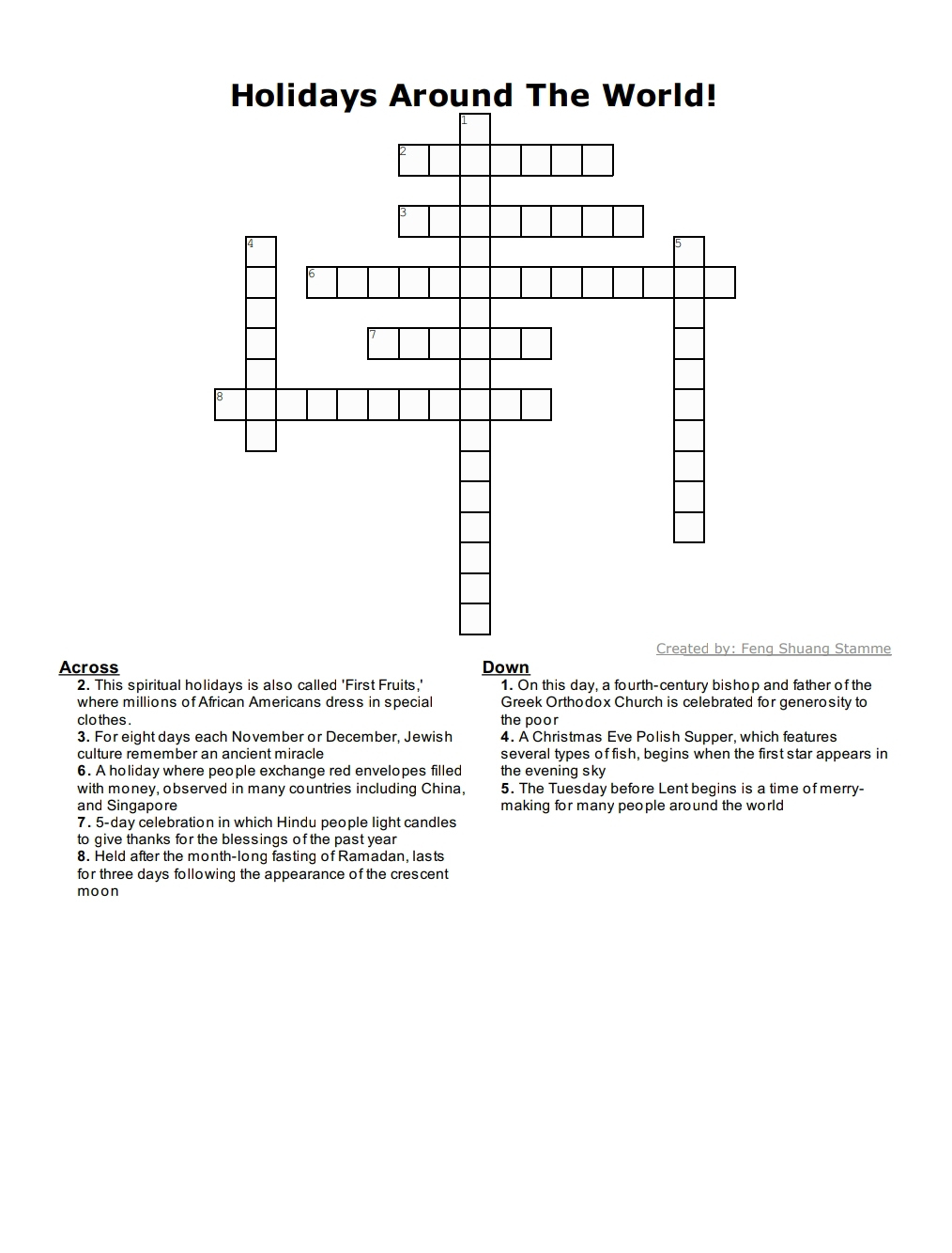 f1 internantional students present holidays around the world intended for christmas around the world crossword puzzle F1 Internantional Students Present Holidays Around The World intended for Christmas Around the World Crossword Puzzle