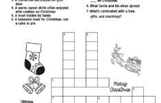 Festive Crossword Puzzle • Beeloo Printable Crafts And Activities intended for Sweet Christmas Decor Crossword Clue