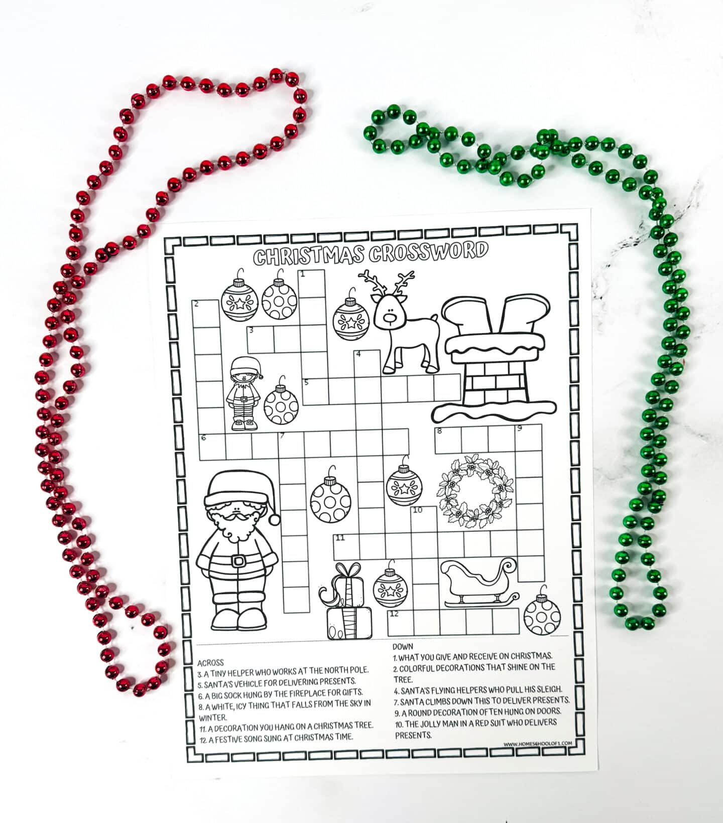 Free Christmas Crossword Printable in Christmas at the North Pole Crossword Puzzle Answers