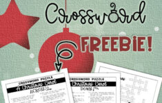 Free Crossword! with Literary Crossword Puzzle A Christmas Carol