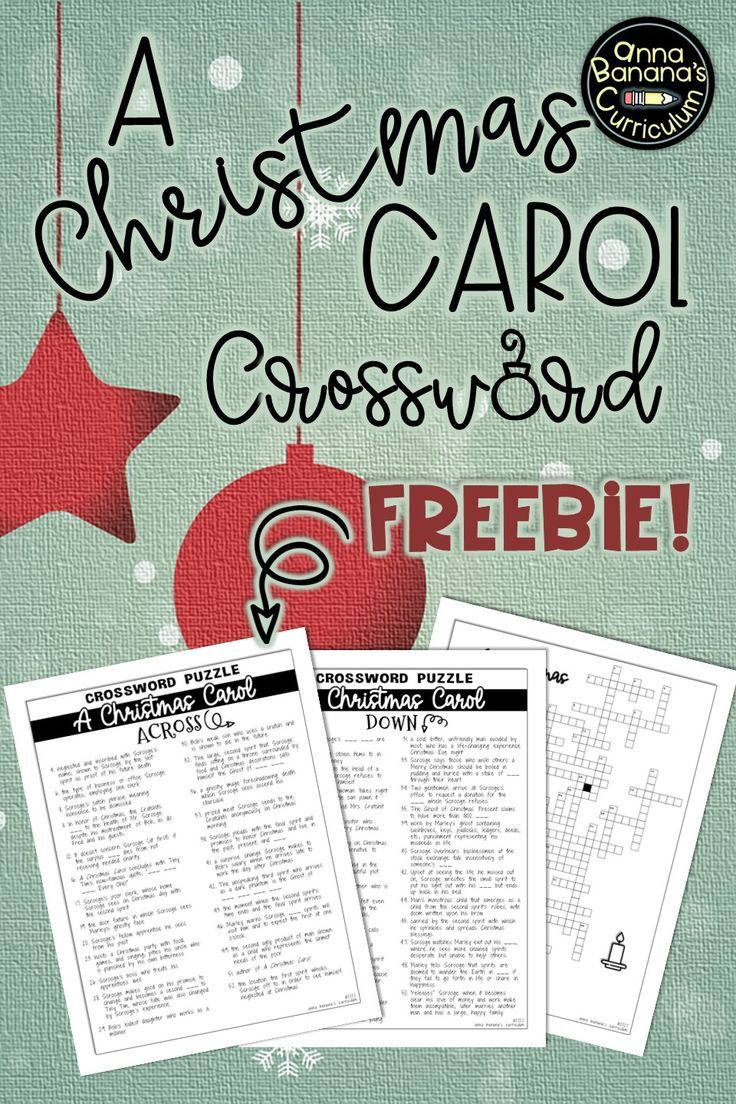 free crossword with literary crossword puzzle a christmas carol Free Crossword! with Literary Crossword Puzzle A Christmas Carol