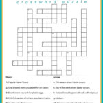 Free Easter Crossword Puzzle Printable   2 Versions & Answer Key Intended For Christmas Or Easter Crossword Clue