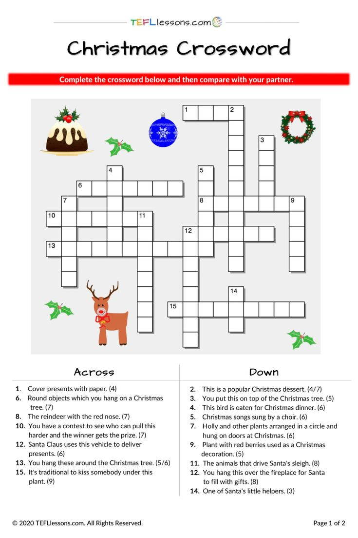 free fillable esl christmas crossword b1 c1 english teaching regarding christmas idioms crossword puzzle Free Fillable Esl Christmas Crossword (B1-C1) | English Teaching regarding Christmas Idioms Crossword Puzzle