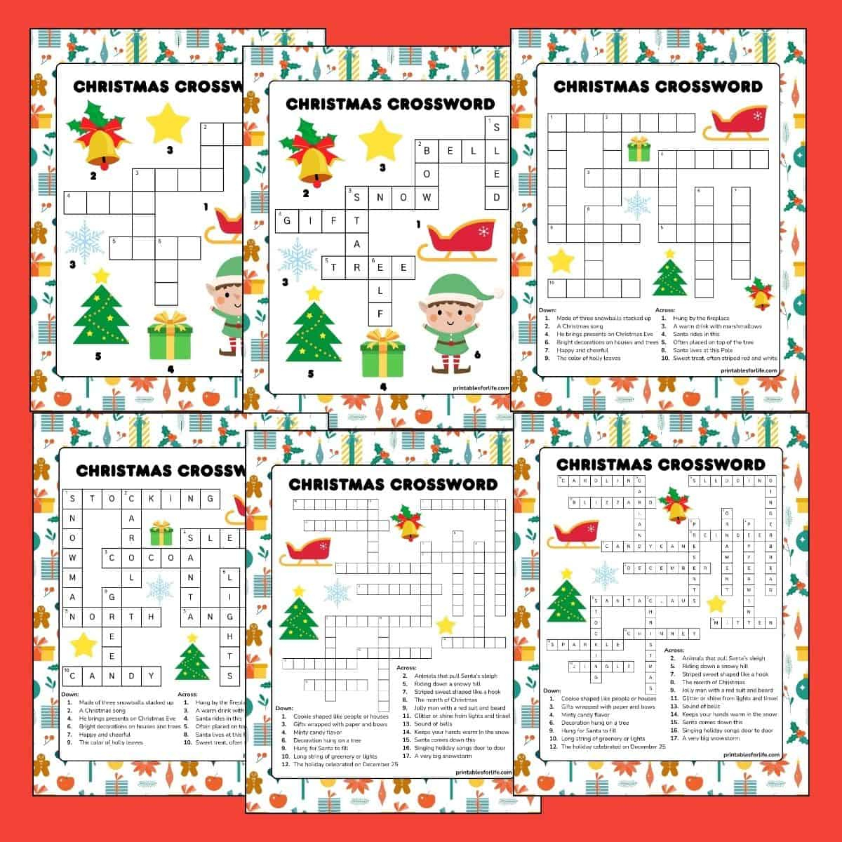 Free Printable Christmas Crossword Puzzle For Kids in Christmas Play Crossword Clue