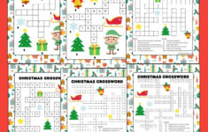Free Printable Christmas Crossword Puzzle For Kids in Free Crossword Puzzle Christmas