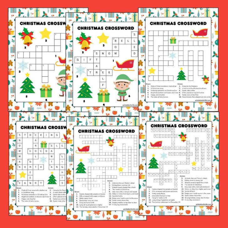 Christmas Crossword to Print