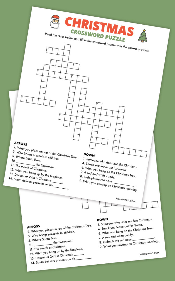Crayola Christmas Crossword Answers Crayola Christmas Crossword Answers