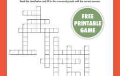 Free Printable Christmas Crossword Puzzle – Pjs And Paint in Printable Christmas Crossword Puzzle For Adults With Answers