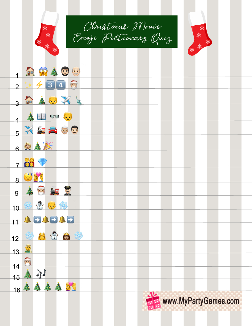 free printable christmas movie emoji pictionary quiz within props in some christmas movies crossword clue Free Printable Christmas Movie Emoji Pictionary Quiz within Props In Some Christmas Movies Crossword Clue