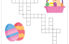 Free Printable Easter Crossword Puzzle – Pjs And Paint regarding Christmas Or Easter Crossword Clue