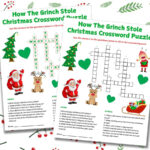 Free Printable The Grinch Word Games For How The Grinch Stole Christmas Crossword Puzzle Answer Key
