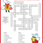 French Christmas Vocabulary Crossword In French For Christmas Crossword