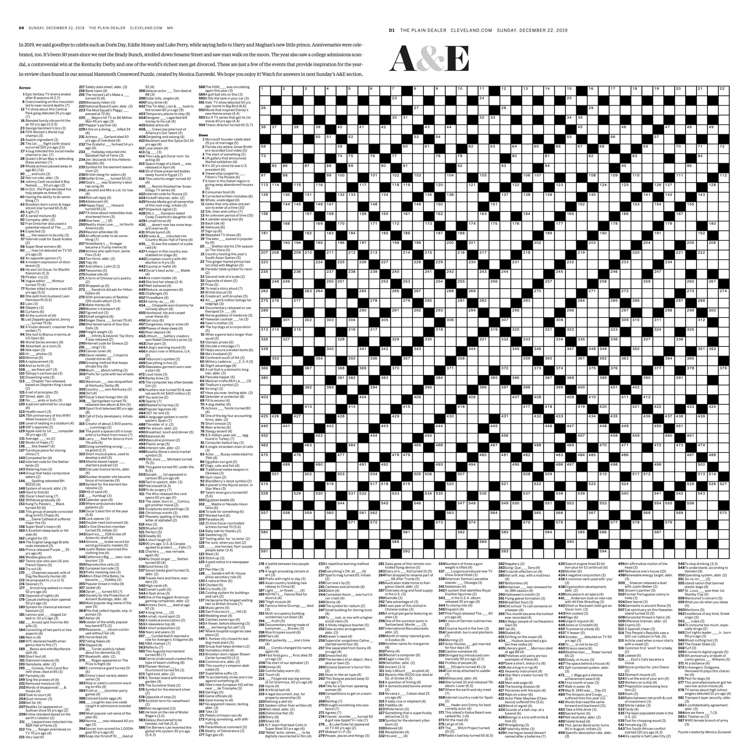 giant crossword barbed holiday carols and a lot of good stories with giant christmas crossword puzzle scaled Giant Crossword, Barbed Holiday Carols And A Lot Of Good Stories with Giant Christmas Crossword Puzzle