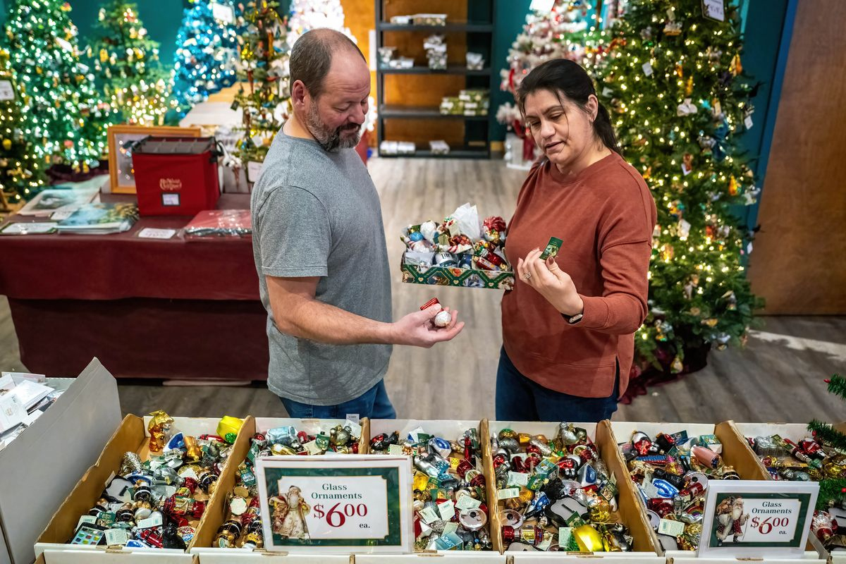 Glittery Old World Christmas Ornaments Sold In Spokane Are The throughout Glistening As Christmas Ornament Crossword