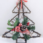 Hanging Christmas Tree 12Inch Decorated On Wood Stick Red/Green Regarding Christmas Warmer Crossword Clue 7 Letters