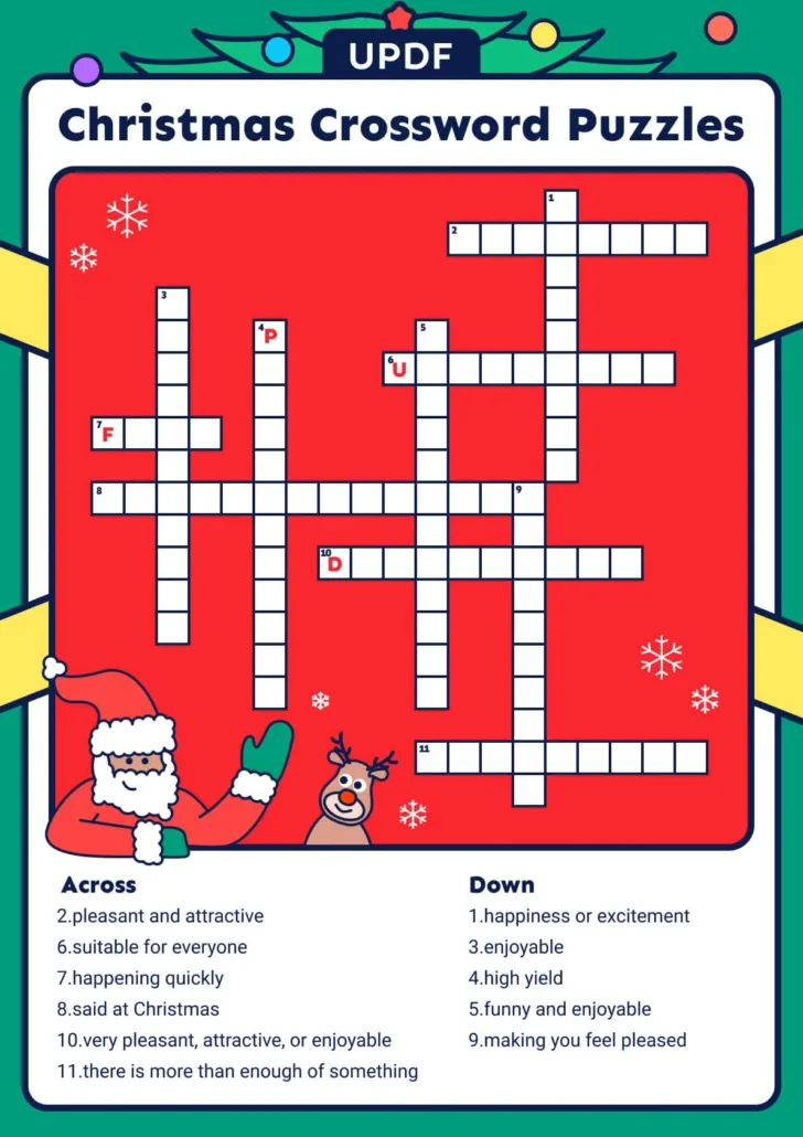Christmas Crossword Puzzle Hard Christmas Crossword Puzzle Hard