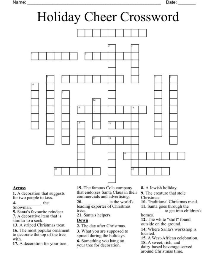 Christmas Celebration Crossword Clue Christmas Celebration Crossword Clue