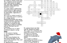 Holiday Cross Word – Wordmint within Christmas Hymn Crossword Clue