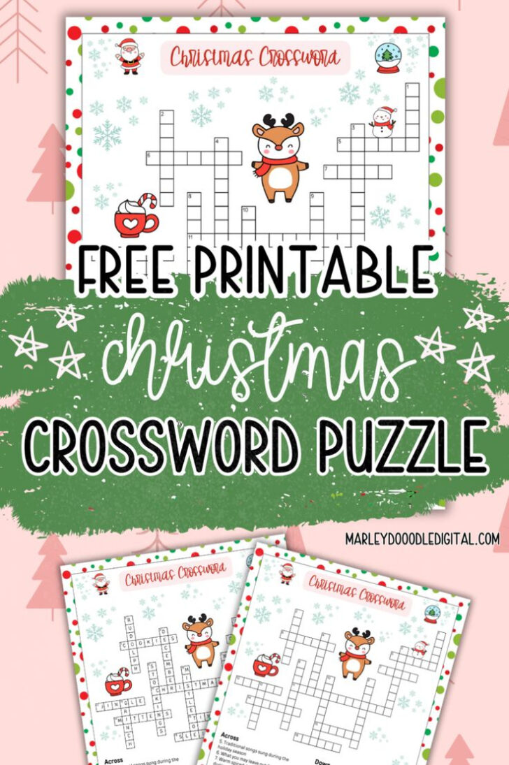 Christmas Fun Crossword Puzzle Answers