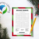 Holiday Word Search Activity Sheet | Christmas Kids Activity | Instant  Download | Education Resource | Homeschool Resource | Christmas Fun For Spot For Some Christmas Decorations Crossword Clue