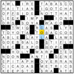 Indiana/Illinois    Rex Parker Does The Nyt Crossword Puzzle Pertaining To Not The Brightest Bulb On The Christmas Tree Crossword
