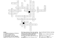 It'S Christmas! Crossword – Wordmint inside Christmas Saint Crossword Clue