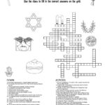 Jewish Themed Crossword Puzzles • Beeloo Printable Crafts And For Christmas Eve Cuisine For Jews Crossword