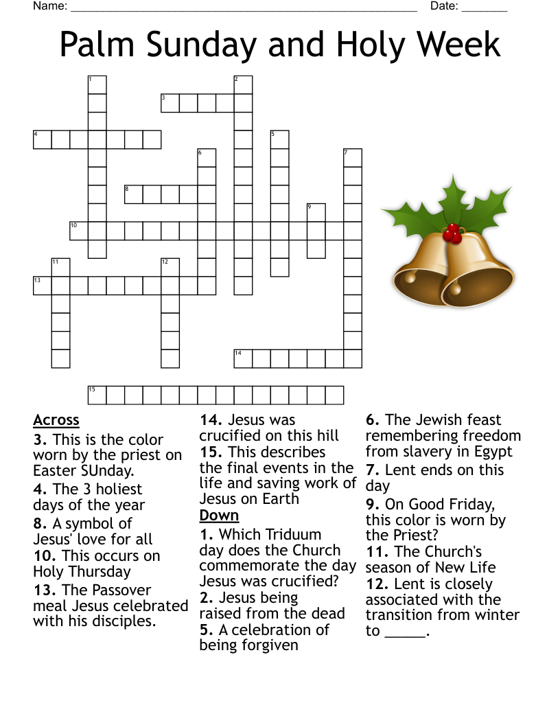 Kids Christmas Crossword - Wordmint within Easter or Passover But Not Christmas Crossword