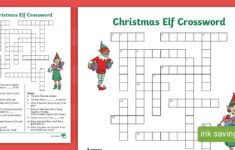 Ks2 Christmas Elf Crossword with regard to Christmas Seasons Daily Themed Crossword