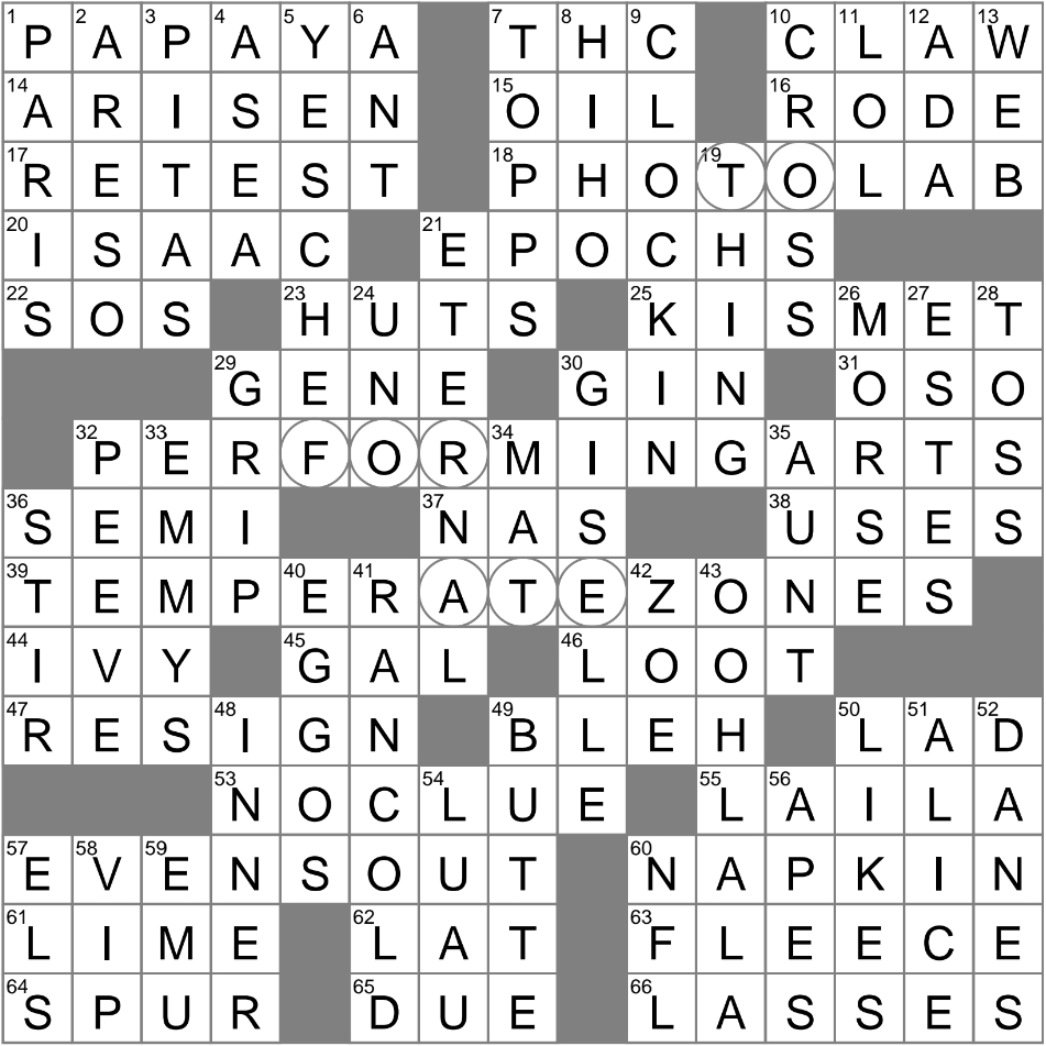 La Times Crossword 22 Dec 23, Friday - Laxcrossword for One of a Christmas Trio Crossword