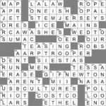 La Times Crossword 22 Mar 24, Friday   Laxcrossword Inside Christmas Song Trio Crossword Clue