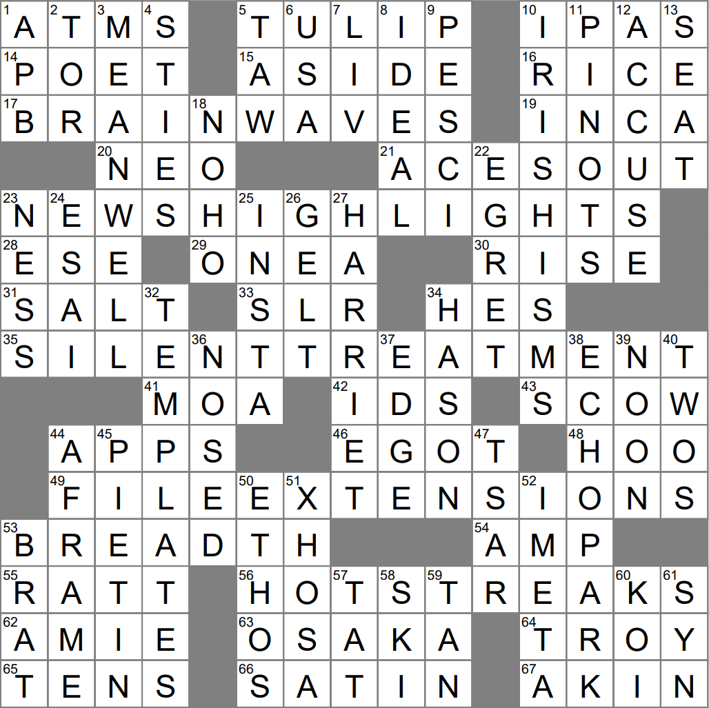 La Times Crossword 28 Feb 23, Tuesday - Laxcrossword with La Christmas Setting Wsj Crossword