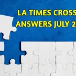 La Times Crossword Answers 7/29/25 For Christmas Pageant Headwear Crossword