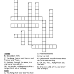 Merry Christmas!! And A Happy New Year!! Crossword   Wordmint Inside Christmas Crossword For Middle School