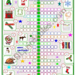 Merry Christmas :Crossword   Esl Worksheetspied D Aignel Pertaining To Merry Christmas Crossword Puzzle Answer Key