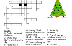 Merry Christmas Crossword Puzzle – Wordmint intended for Christmas Crossword Clue 5 Letters