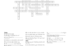 Merry Christmas Crossword Puzzle – Wordmint within Christmas Crossword with Answer Key