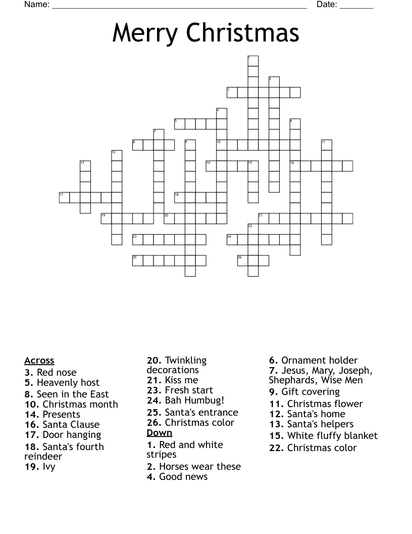merry christmas crossword wordmint intended for christmas hanging crossword clue Merry Christmas Crossword - Wordmint intended for Christmas Hanging Crossword Clue