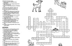 Merry Crossword • Beeloo Printable Crafts And Activities For Kids within Free Christmas Season Crossword