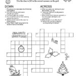 Merry Crossword Puzzle • Beeloo Printable Crafts And Activities Throughout Decorates As A Christmas Tree Crossword