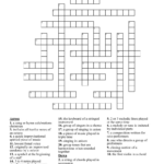 Music Stuff Crossword   Wordmint In Christmas Singers Crossword Clue