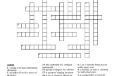 Music Stuff Crossword – Wordmint in Christmas Singers Crossword Clue