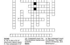 Musical Composers Featured In Movies! Crossword – Wordmint regarding White Christmas Composer Crossword Clue