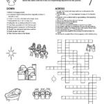 Nativity Themed Crossword Puzzles • Beeloo Printable Crafts And With The Christmas Story Crossword Puzzle