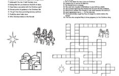 Nativity-Themed Crossword Puzzles • Beeloo Printable Crafts And within Christian Christmas Crossword Puzzle Printable