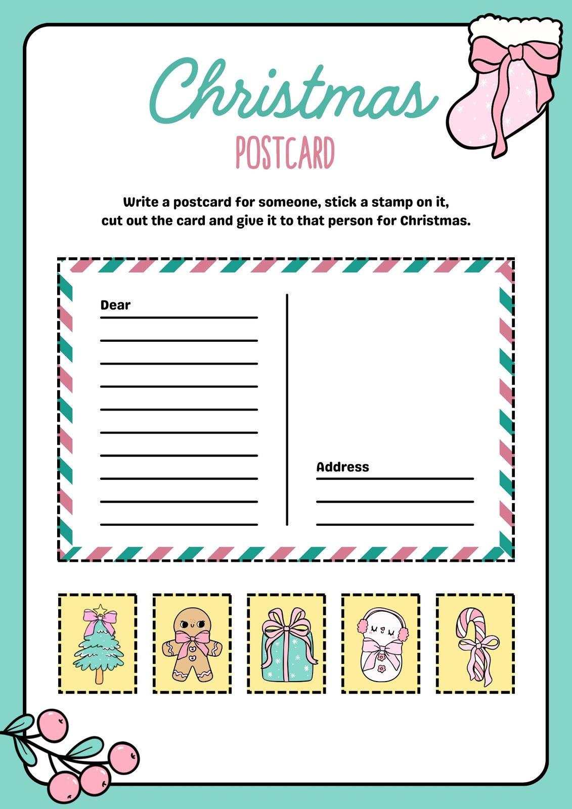 Page 9 - Free, Editable Christmas Worksheet Templates | Canva intended for Christmas Stamp Pair Crossword