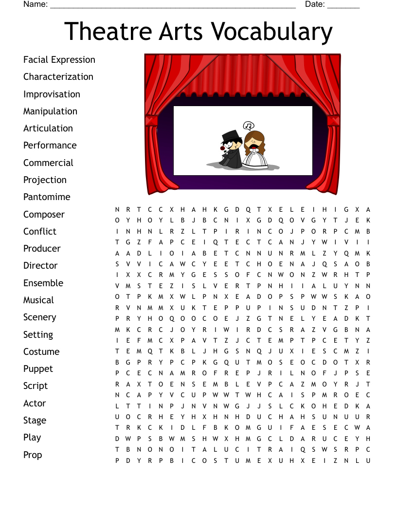 Pantomime And Mime Word Search - Wordmint with regard to Masked Mimes Associated with Christmas Crossword