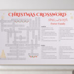 Personalisiertes Weihnachtskreuzworträtsel: Riesiges Familienspiel With Popular Christmas Night Dessert Crossword