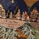 Personalized Memorial Ornament, Remembrance Ornament, Sympathy Ornament,  Sympathy Gift, Memorial Ornament, The Sky Looks Different Ornament Within Not The Brightest Bulb On The Christmas Tree Crossword